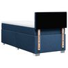vidaXL Boxspring met matras stof blauw 90x200 cm