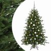vidaXL Kunstkerstboom met kerstbal 120 cm 150 LED's Warmwit