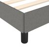 vidaXL Bedframe zonder matras 100x200 cm stof donkergrijs