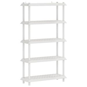 vidaXL Plankenunit 5-laags 100 x 40 x 177 cm PP Wit