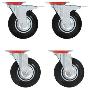 vidaXL Zwenkwielen 4 st 125 mm