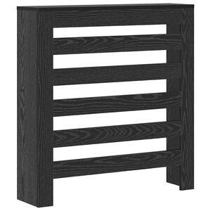 vidaXL Radiatorafdekking Zwart eiken 78 x 20 x 82 cm Bewerkt hout