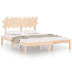 vidaXL Bedframe massief hout 160x200 cm