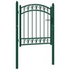 vidaXL Hekpoort EMMEN met gebogen bovenzijde staal 100x86 cm groen