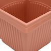 vidaXL Vierkante Bloempot 6 pcs Baksteenrood 28,5 x 28,5 x 22 cm