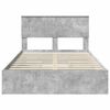 vidaXL Bedframe met lade Beton Grijs 135 x 190 cm Bewerkt hout