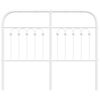 vidaXL Vervangend hoofdbord 120 cm metaal wit