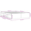 vidaXL Bedframe betongrijs 140x190 cm