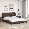 vidaXL Bedframe zonder matras "Hvar" kunstleer bruin 160x200 cm
