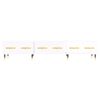 vidaXL Tv-meubel 150x36x30 cm bewerkt hout hoogglans wit