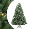 vidaXL Kunstmatige Inklapbare Kerstboom Groen 210 cm PVC en Metaal