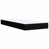 vidaXL Boxspring met matras stof zwart 90x200 cm