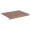 vidaXL Vervangingsdoek voor luifel 400x300 cm polyester bruin
