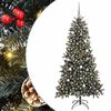 vidaXL Kunstkerstboom met 300 LED Groen 210 cm PVC en Plastic en Staal