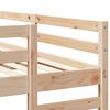 vidaXL Drie-hoog Bunk Bed Frame Bruin 140 x 200 cm Massief grenenhout