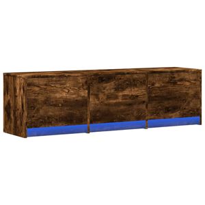 vidaXL TV-kast Gerookt eiken Bewerkt hout