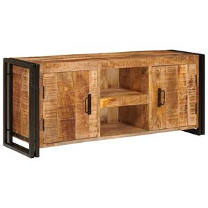 vidaXL TV-kast met plank Bruin 120 x 30 x 50 cm Massief acaciahout