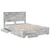 vidaXL Bedframe met lade met hoofdeinde met opslag Bewerkt hout