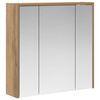 vidaXL Badkamer spiegelkast Artisanaal eiken 63,5 x 16 x 62,5 cm