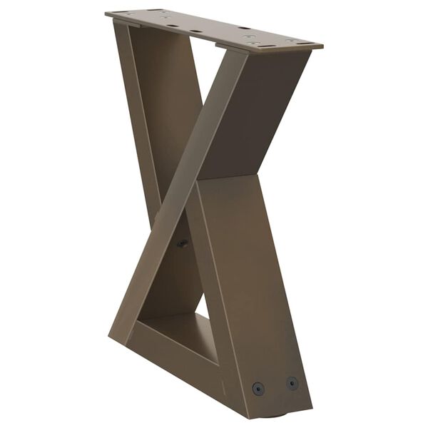 vidaXL Salontafelpoten 2 st 40x(30-31,3) cm staal naturel