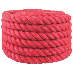 vidaXL Jute Touw 30 mm Rood 100% Tossa jute
