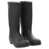 vidaXL Regenlaarzen maat 45 PVC zwart