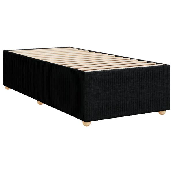 vidaXL Bedframe zonder matras 80x200 cm stof zwart