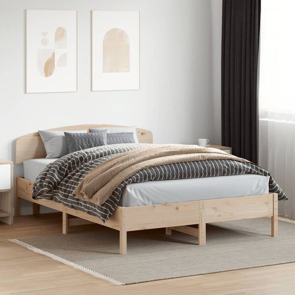 vidaXL Bedframe zonder matras massief grenenhout 160x200 cm