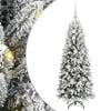 vidaXL Kunstkerstboom Wit 120 cm PVC en Plastic en Staal en PE