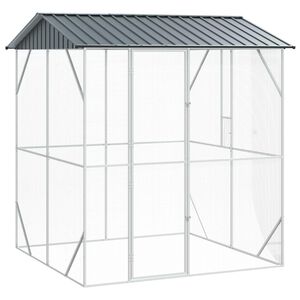 vidaXL Vogelkooi Antraciet 215 x 208 x 247 cm