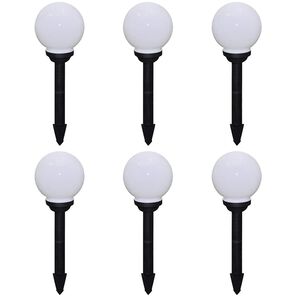 vidaXL Tuinpadlampen 6 st met grondpin LED 20 cm
