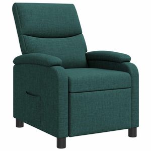 vidaXL Relaxfauteuil Donkergroen Stof
