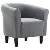 vidaXL Fauteuil stof lichtgrijs