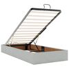 vidaXL Ottoman bed met matrassen en LED's 90x190cm fluweel lichtgrijs
