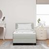 vidaXL Boxspringbed met matras Lichtgrijs 90 x 190 cm Fluweel
