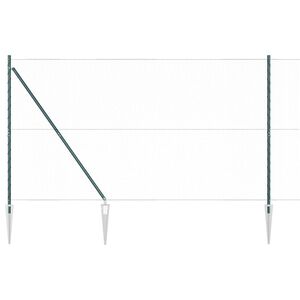 vidaXL Gecombineerd draadhek met spikes 10 x 1,5 m (B x H)