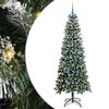 vidaXL Kunstkerstboom Groen 210 cm PVC en Plastic en Staal