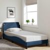 vidaXL Bedframe met hoofdeinde "Dover" 90x200 cm stof blauw