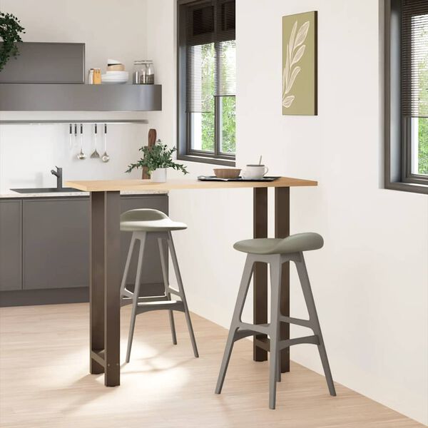 vidaXL Bartafelpoten 2 st 40x(110-111) cm staal naturel