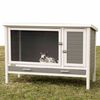 Kerbl ECO konijnenhok Samy 116x57x82 cm kunststof grijs en wit