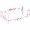 vidaXL Bedframe met 2 lades massief grenenhout 100x200 cm