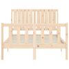 vidaXL Bedframe met hoofdbord massief hout