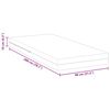 vidaXL Matras Wit 80 x 200 cm Schuim
