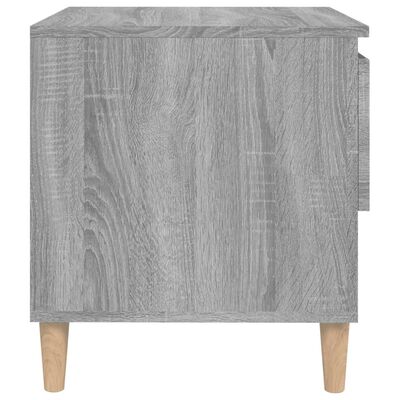 vidaXL Nachtkastjes 2 st 50x46x50 cm bewerkt hout grijs sonoma eiken