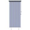 vidaXL Rolgordijn voor buiten 120x250 cm blauw en wit