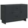 vidaXL Dressoir met lade Zwart 89 x 34,5 x 60 cm Bewerkt hout