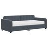 vidaXL Slaapbank met matras 90x190 cm fluweel donkergrijs