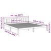 vidaXL Bedframe extra lang zonder matras massief grenenhout 200x220 cm