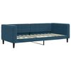 vidaXL Slaapbank met onderschuifbed 90x200 cm fluweel blauw