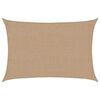 vidaXL Zonnezeil 160 g/m&sup2; 2x2,5 m HDPE taupe